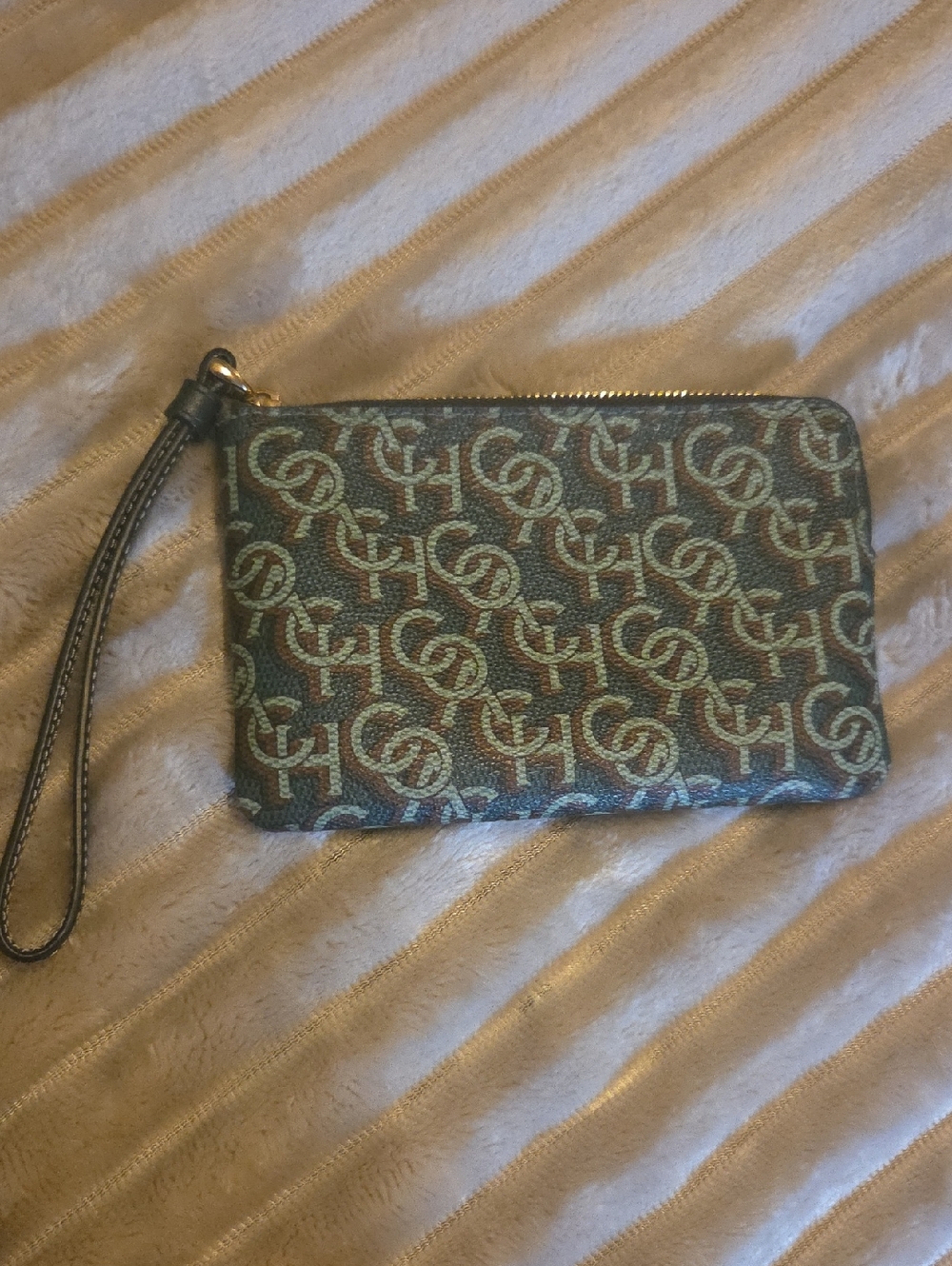 Coach Monogram Wristlet
